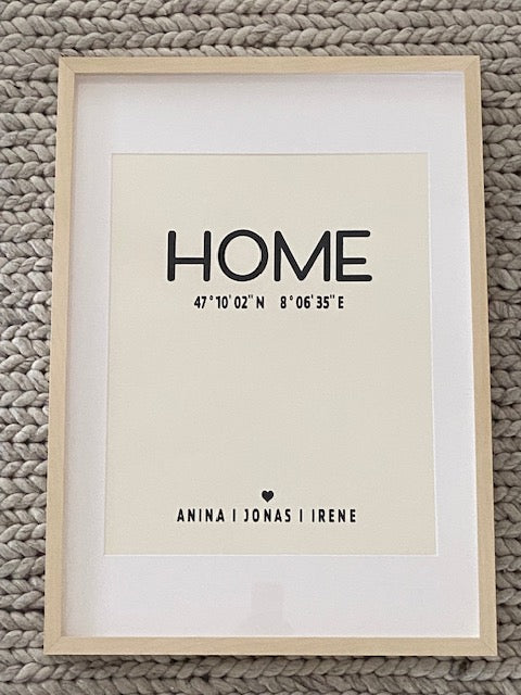 Schriftenbild - home