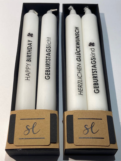 Schriftenkerzen -Geburtstagskind