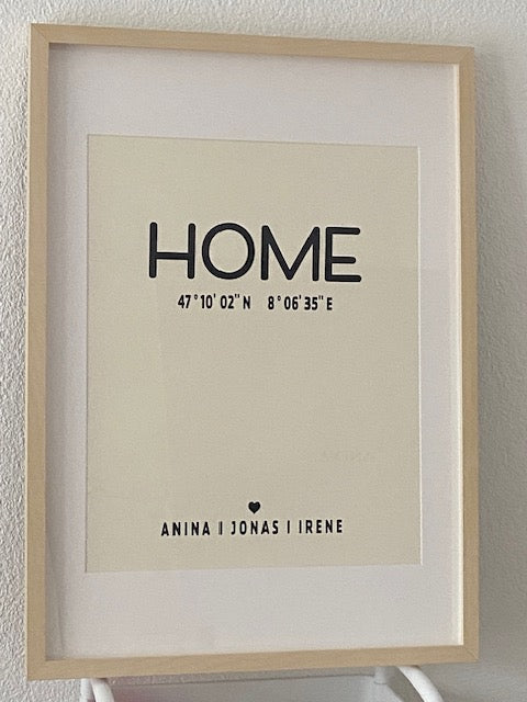 Schriftenbild - home